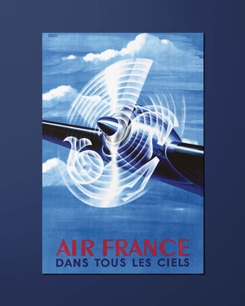 Carte postale Air France Legend Dans tous les ciels, hélice