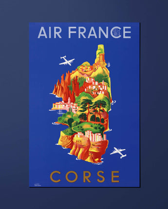 Carte postale Air France Legend Corse, île