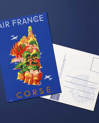 Carte postale Air France Legend Corse, île