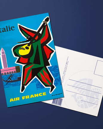 Carte postale Air France Legend Italie, carnaval de Venise