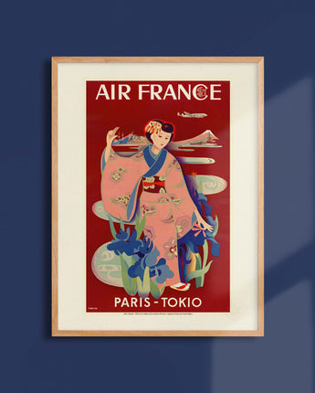AFFICHE AIR FRANCE LEGEND PROCHE PARIS TOKYO 30x40 gift