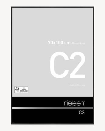 C2 Noir mat brossé 70 x 100 cm