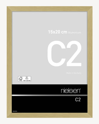 C2 Or mat brossé 15 x 20 cm