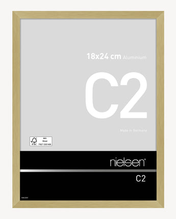 C2 Matt gebürstetes Gold 18 x 24 cm