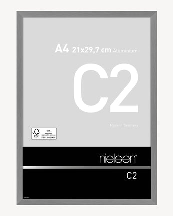 C2 Mattgrau gebürstet 21 x 29,7 cm