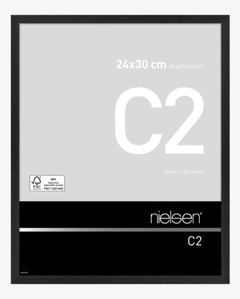 C2 Noir mat brossé 24 x 30 cm