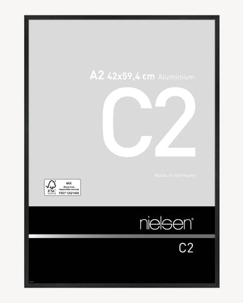 C2 Noir mat brossé 42 x 59,4 cm