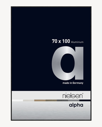 Alpha Noir anodisé mat 70 x 100 cm