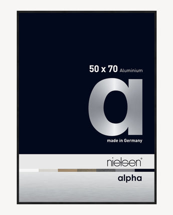 Alpha Black matt eloxiert 50 x 70 cm