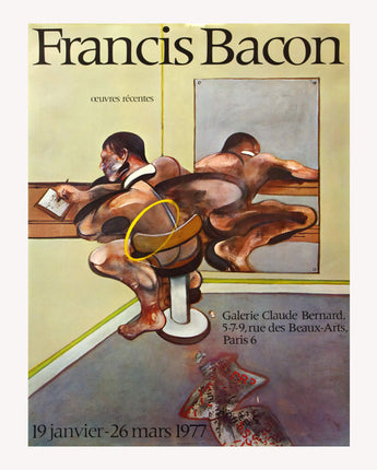 AFFICHE FRANCIS BACON 1977  OEUVRES RECENTES